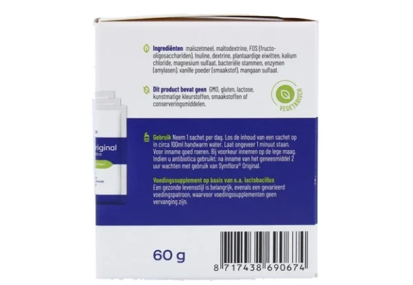 Vitakruid Symflora Original Pre- en Probiotica 30 sachets - Afbeelding 4